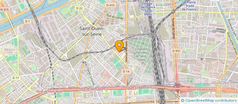 localisation de l'entreprise LES 5 SAISONS à SAINT-OUEN-SUR-SEINE