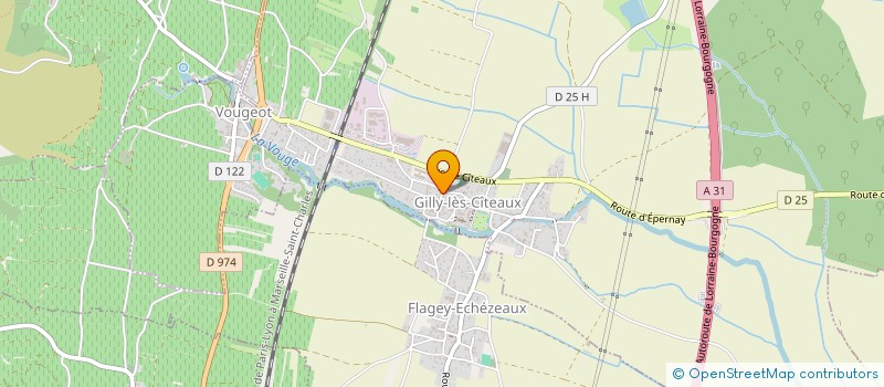 localisation de l'entreprise LES 5 SAISONS  GILLY-LES-CITEAUX