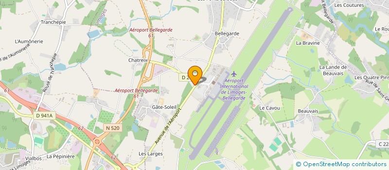 localisation de l'entreprise LES 5 SENS à LIMOGES