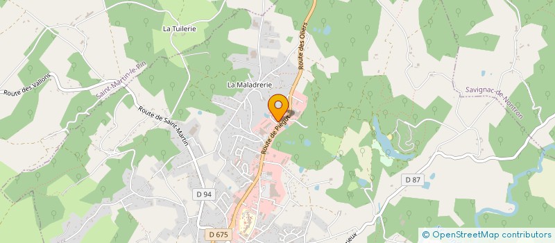 localisation de l'entreprise LES 5 TEMPLIERS  NONTRON