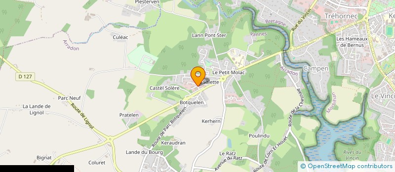 localisation de l'entreprise LES 5 TERRIERS  ARRADON