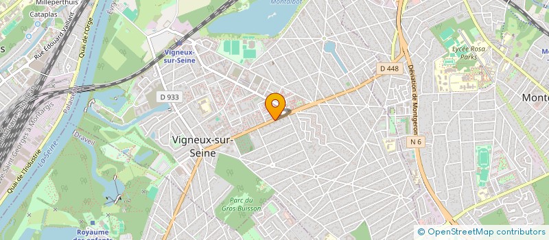 localisation de l'entreprise LES 5 TOPAZES à VIGNEUX-SUR-SEINE