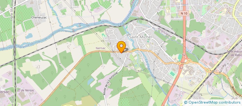 localisation de l'entreprise LES 5 TOURS  LA COURONNE