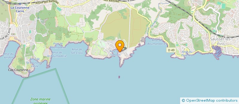 localisation de l'entreprise LES 5 V  MARTIGUES