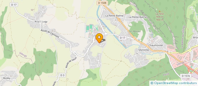 localisation de l'entreprise LES 5 VERGERS  SILLINGY