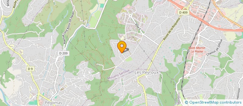 localisation de l'entreprise LES 5 Z à MOUANS-SARTOUX