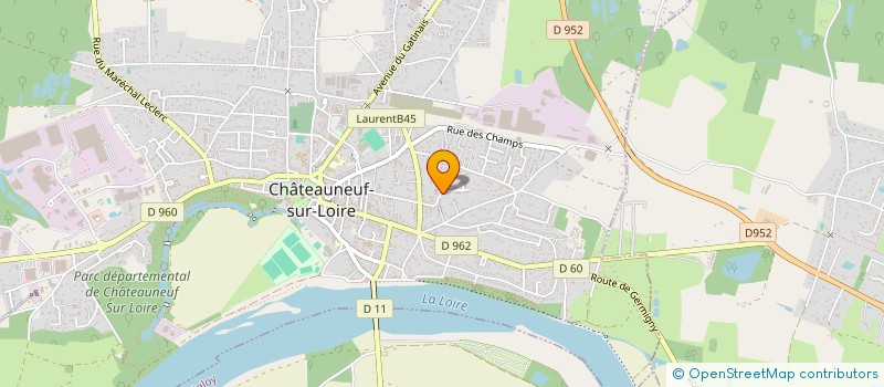 localisation de l'entreprise LES 50 ANS DU MORVANT à CHATEAUNEUF-SUR-LOIRE