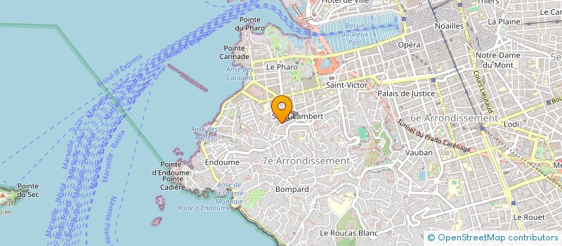 localisation de l'entreprise LES 51 DE LA CANEBIERE à MARSEILLE