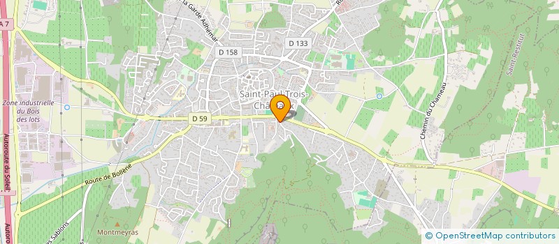 localisation de l'entreprise LES 5A  SAINT-PAUL-TROIS-CHATEAUX