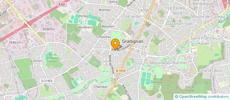 localisation de l'entreprise LES 5B DU FERRET  GRADIGNAN