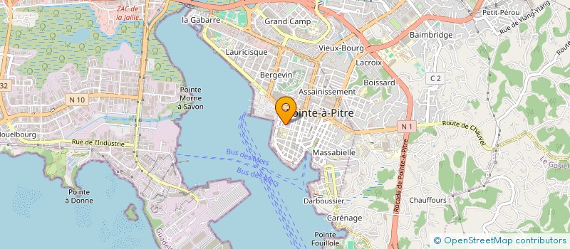 localisation de l'entreprise LES 5K  POINTE-A-PITRE