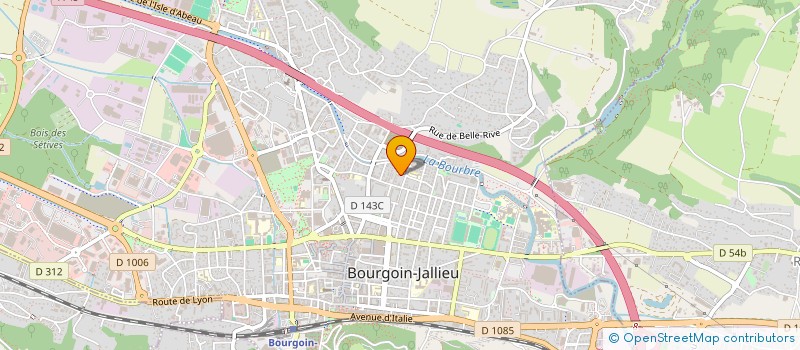 localisation de l'entreprise LES 6 A 1938  BOURGOIN-JALLIEU