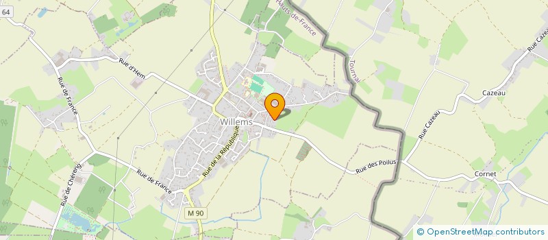 localisation de l'entreprise LES 6 BONNIERS à WILLEMS