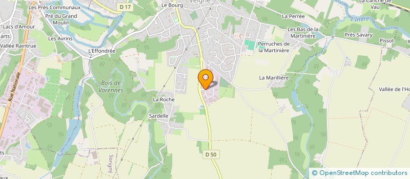localisation de l'entreprise LES 6 COUTEAUX à VEIGNE