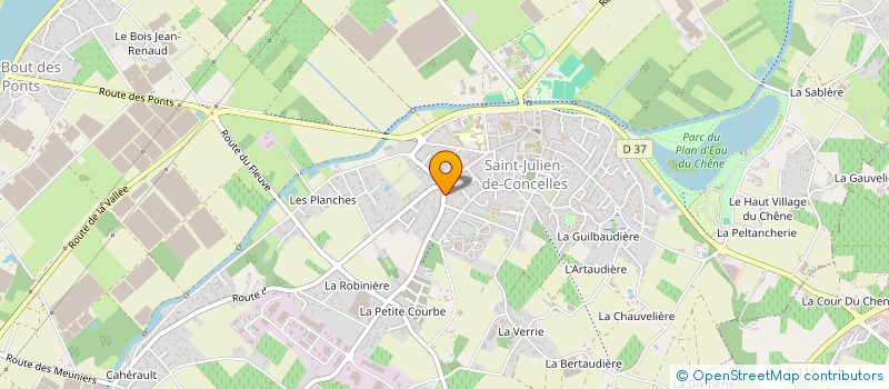 localisation de l'entreprise LES 6 MAINS  SAINT-JULIEN-DE-CONCELLES