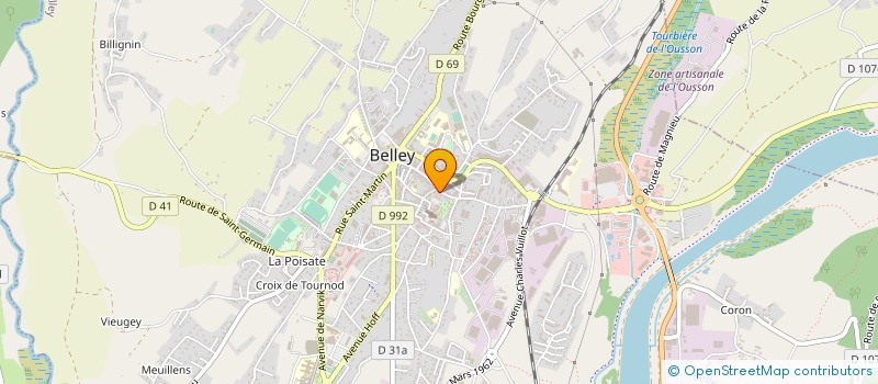 localisation de l'entreprise LES 6 MERVEILLES à BELLEY