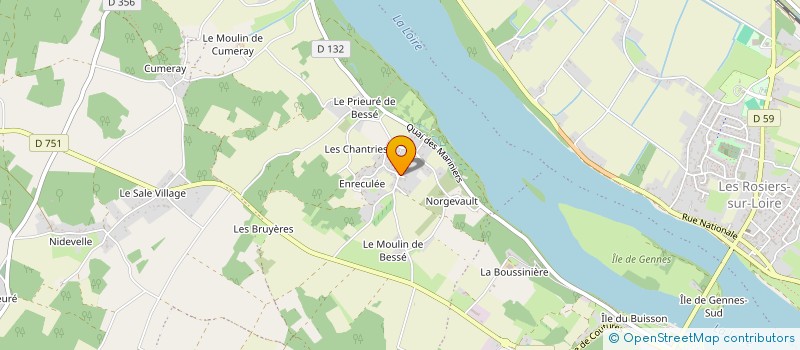 localisation de l'entreprise LES 6 OLIVIERS FABULEUX  GENNES-VAL-DE-LOIRE