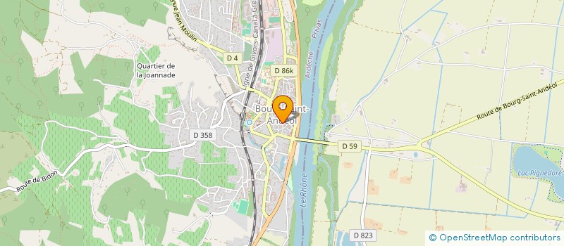 localisation de l'entreprise LES 6 PILLIERS  BOURG-SAINT-ANDEOL