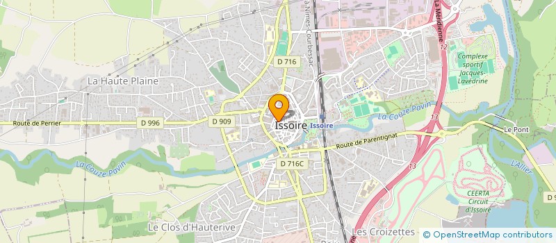 localisation de l'entreprise LES 6 SAISONS à ISSOIRE