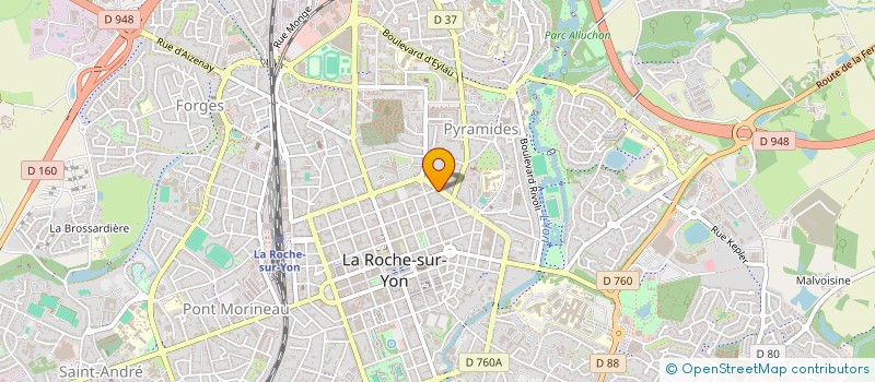 localisation de l'entreprise LES 6 SAVEURS à LA ROCHE-SUR-YON