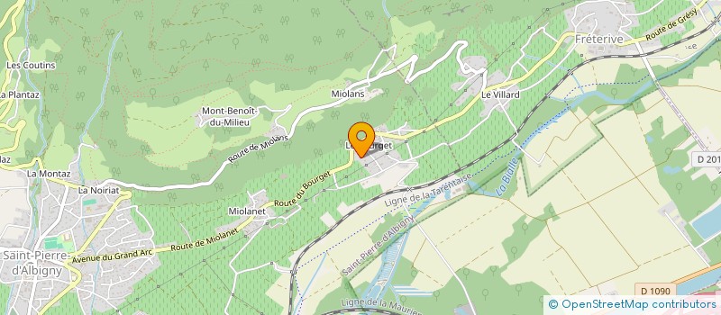 localisation de l'entreprise LES 6 V  SAINT-PIERRE-D'ALBIGNY