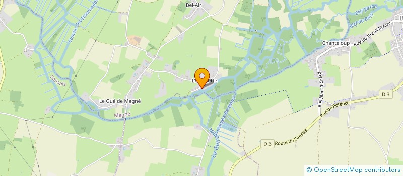 localisation de l'entreprise LES 60 PAS  MAGNE