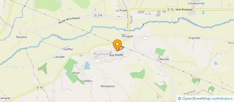 localisation de l'entreprise LES 7 CALENDULAS  PUYMIROL