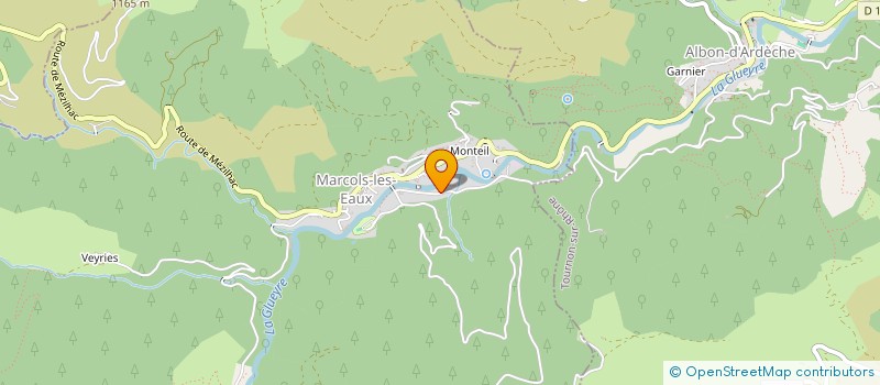 localisation de l'entreprise LES 7 CHATAIGNIERS  MARCOLS-LES-EAUX