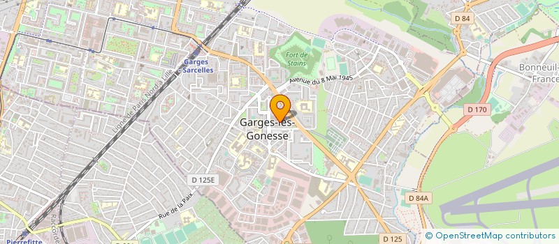 localisation de l'entreprise LES 7 COULEURS  GARGES-LES-GONESSE