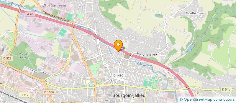 localisation de l'entreprise LES 7 FRERES à BOURGOIN-JALLIEU