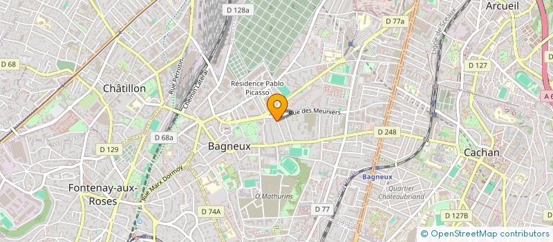 localisation de l'entreprise LES 7 FROMENTINS à ROMAINVILLE