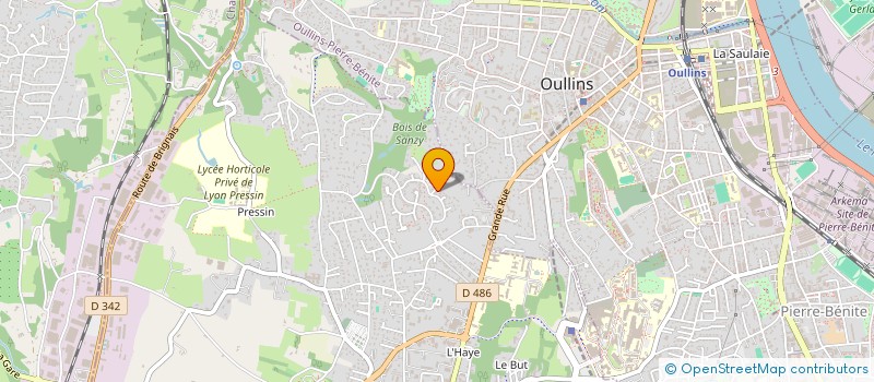 localisation de l'entreprise LES 7 G  SAINT-GENIS-LAVAL