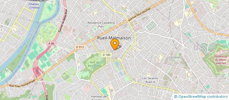 localisation de l'entreprise LES 7 GENTIANES à RUEIL-MALMAISON
