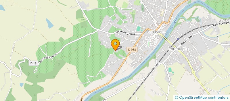 localisation de l'entreprise LES 7 LIENS à RABASTENS
