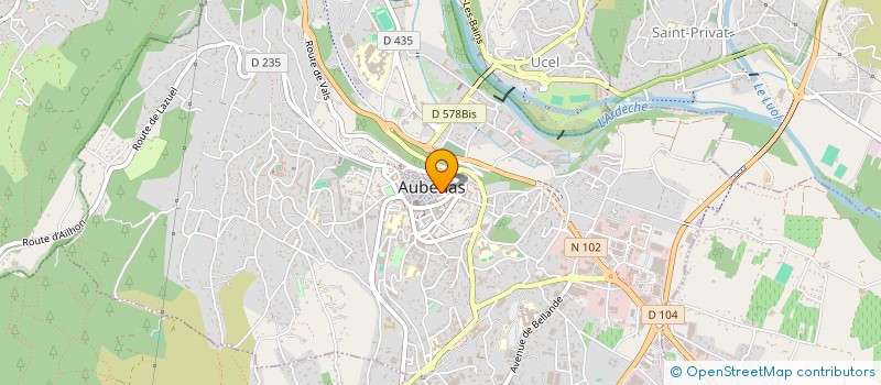 localisation de l'entreprise LES 7 LIEUX à AUBENAS