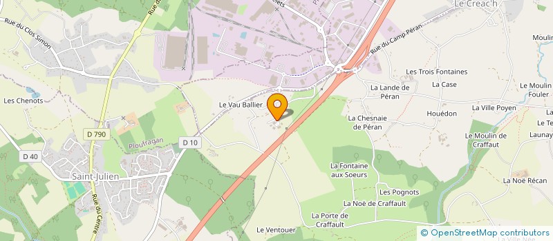 localisation de l'entreprise LES 7 MERS  PLEDRAN