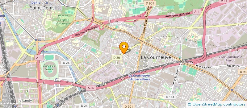 localisation de l'entreprise LES 7 MERS à LA COURNEUVE