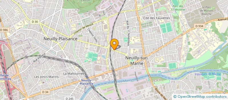 localisation de l'entreprise LES 7 MERVEILLES à NEUILLY-SUR-MARNE