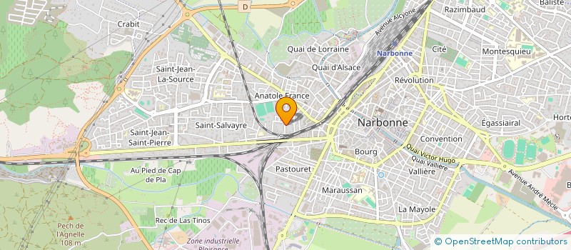 localisation de l'entreprise LES 7 MOAI  NARBONNE