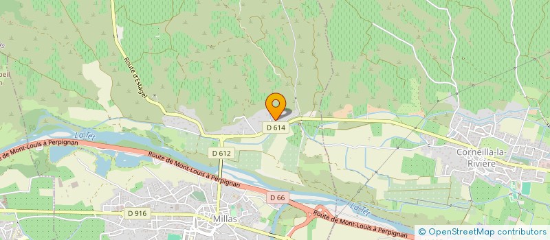 localisation de l'entreprise LES 7 PECHES  MILLAS