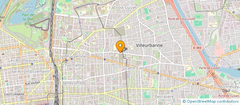 localisation de l'entreprise LES 7 PILIERS  VILLEURBANNE