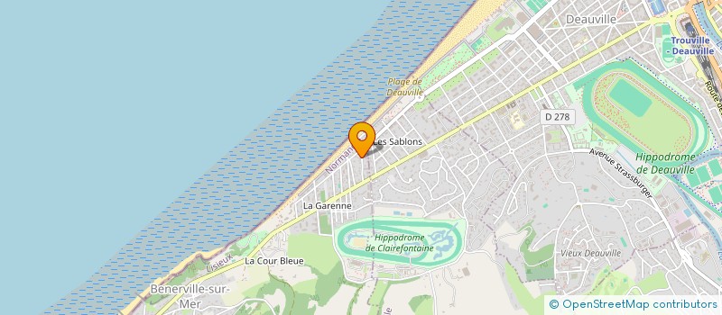 localisation de l'entreprise LES 7 PLANCHES  BENERVILLE-SUR-MER