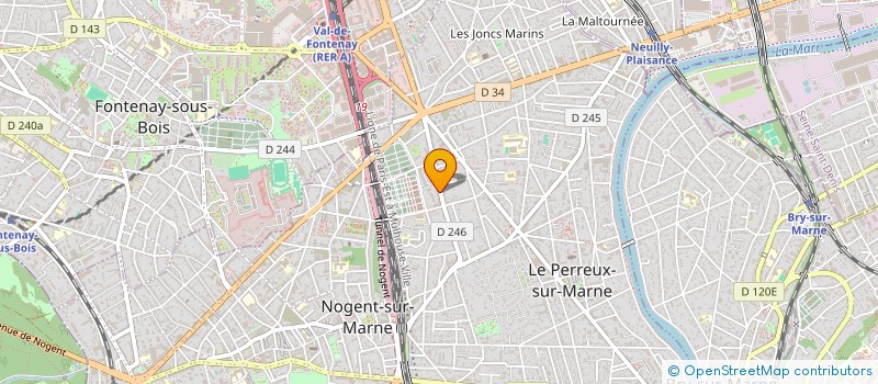 localisation de l'entreprise LES 7 SOURCES PATRIMOINE  LE PERREUX-SUR-MARNE
