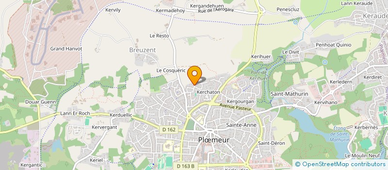 localisation de l'entreprise LES 9 ECUREUILS à PLOEMEUR