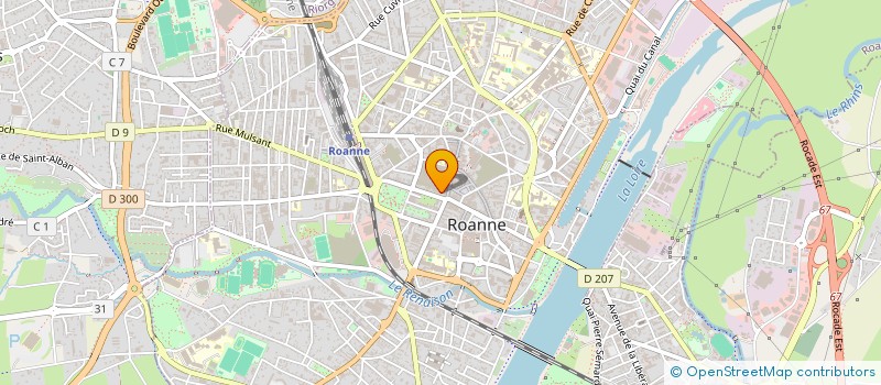 localisation de l'entreprise LES 9R  ROANNE