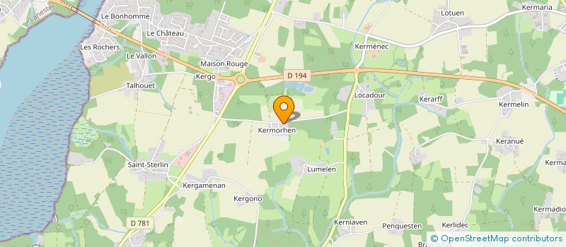 localisation de l'entreprise LES A.BER à KERVIGNAC