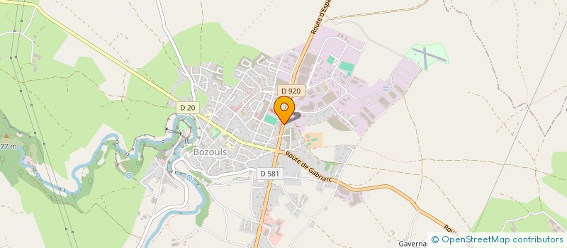 localisation de l'entreprise LES A.C. BO  BOZOULS