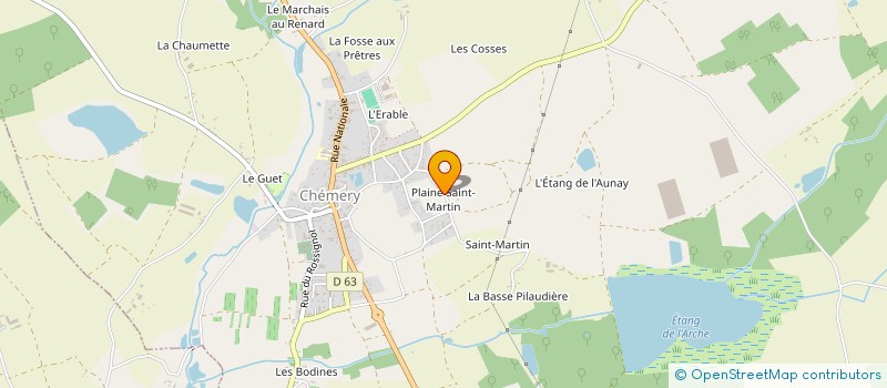 localisation de l'entreprise LES A TAXIS  CHEMERY