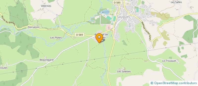 localisation de l'entreprise LES ABADOUS  SAUGUES