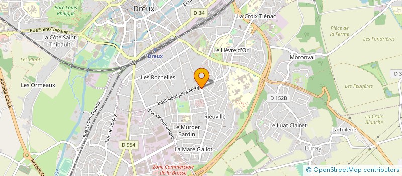 localisation de l'entreprise LES ABATTOIRS DE DREUX à DREUX